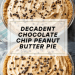 Chocolate Chip Peanut Butter Pie Recipe