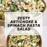 Pasta Salad with Artichokes and Spinach Recipe