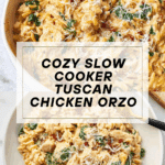 Slow Cooker Creamy Tuscan Chicken Orzo Recipe