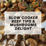Creamy Beef Tips and Mushrooms in a Crockpot Recipe