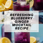 Sparkling Blueberry Ginger Mocktail Recipe