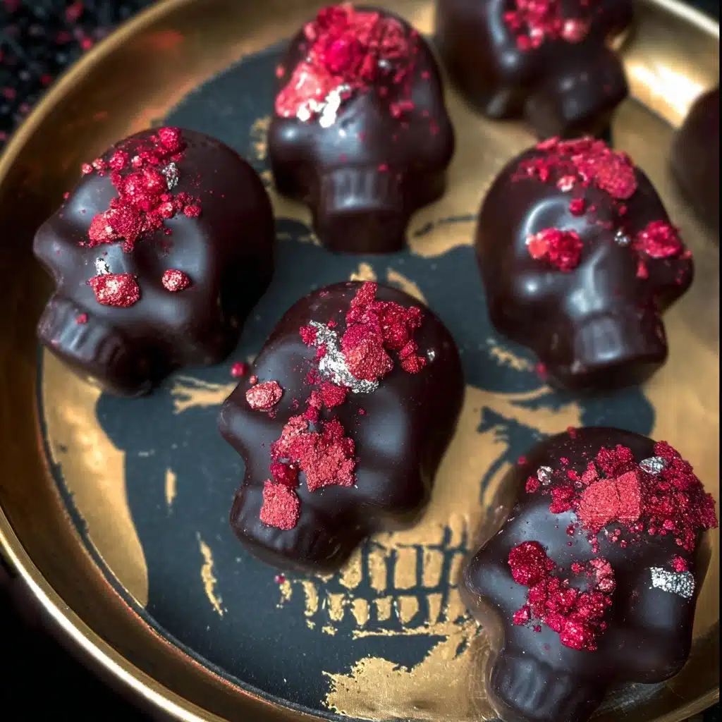 Chocolate-Strawberry Peanut Butter Skulls Recipe - Recipe Image