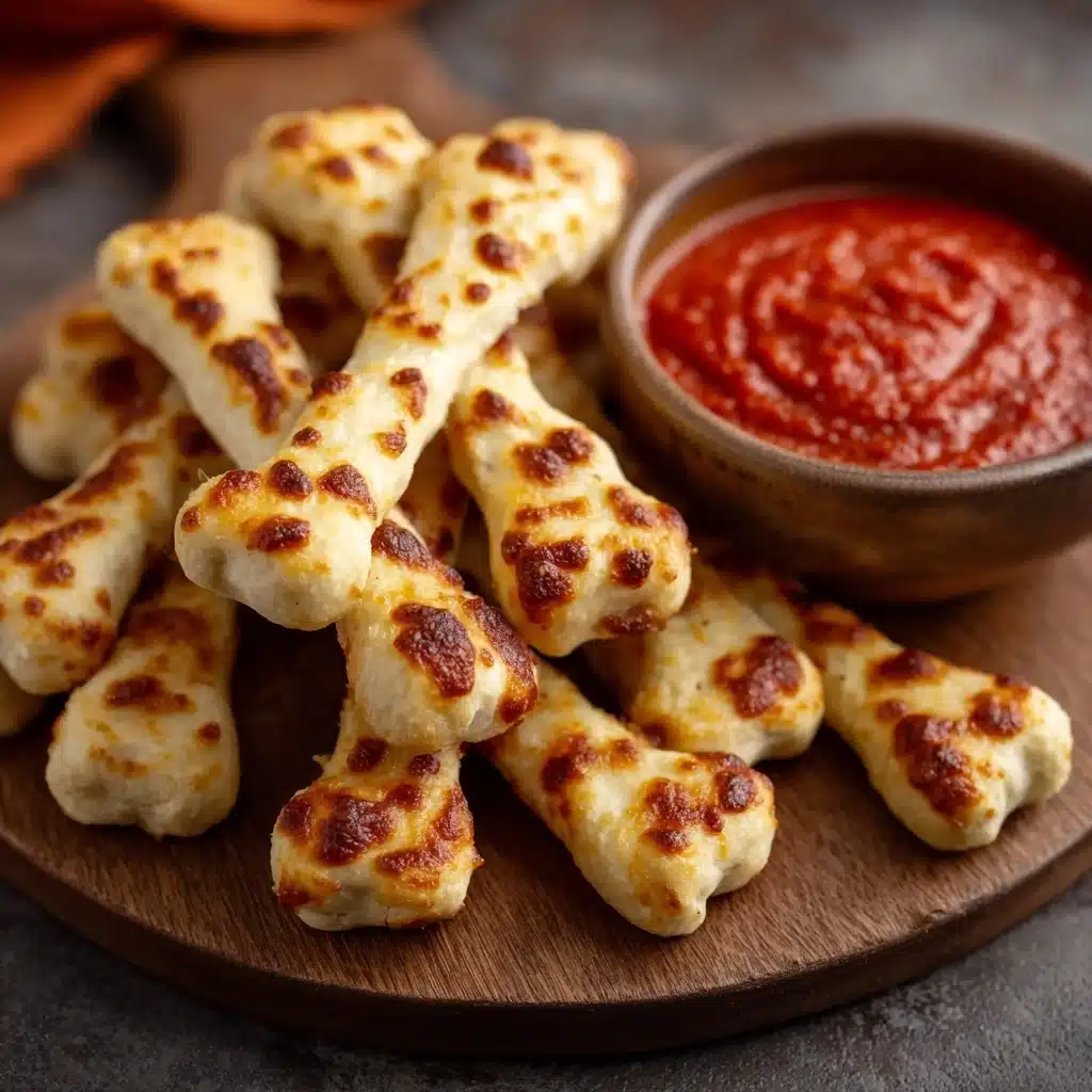 Cheesy Halloween Breadstick Bones Recipe - Recipe Image