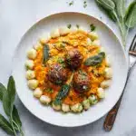 Turkey Meatballs in Pumpkin Sage Sauce Recipe