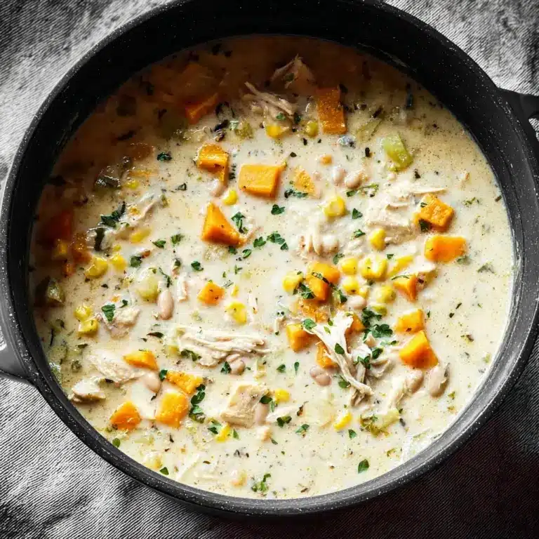 Creamy Corn and Sweet Potato Chicken Chili Recipe