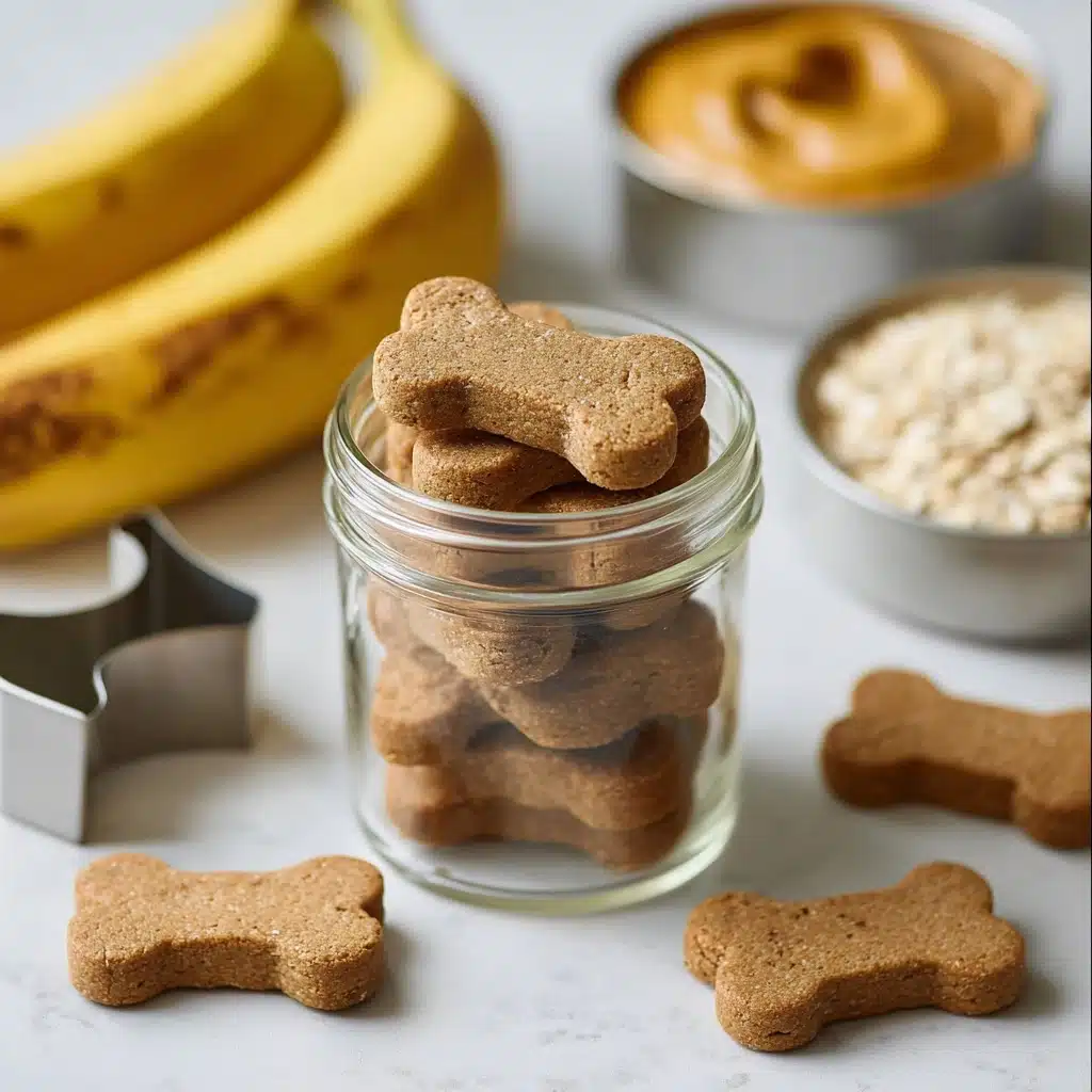 3-Ingredient Peanut Butter Banana Dog Treats Recipe - Recipe Image