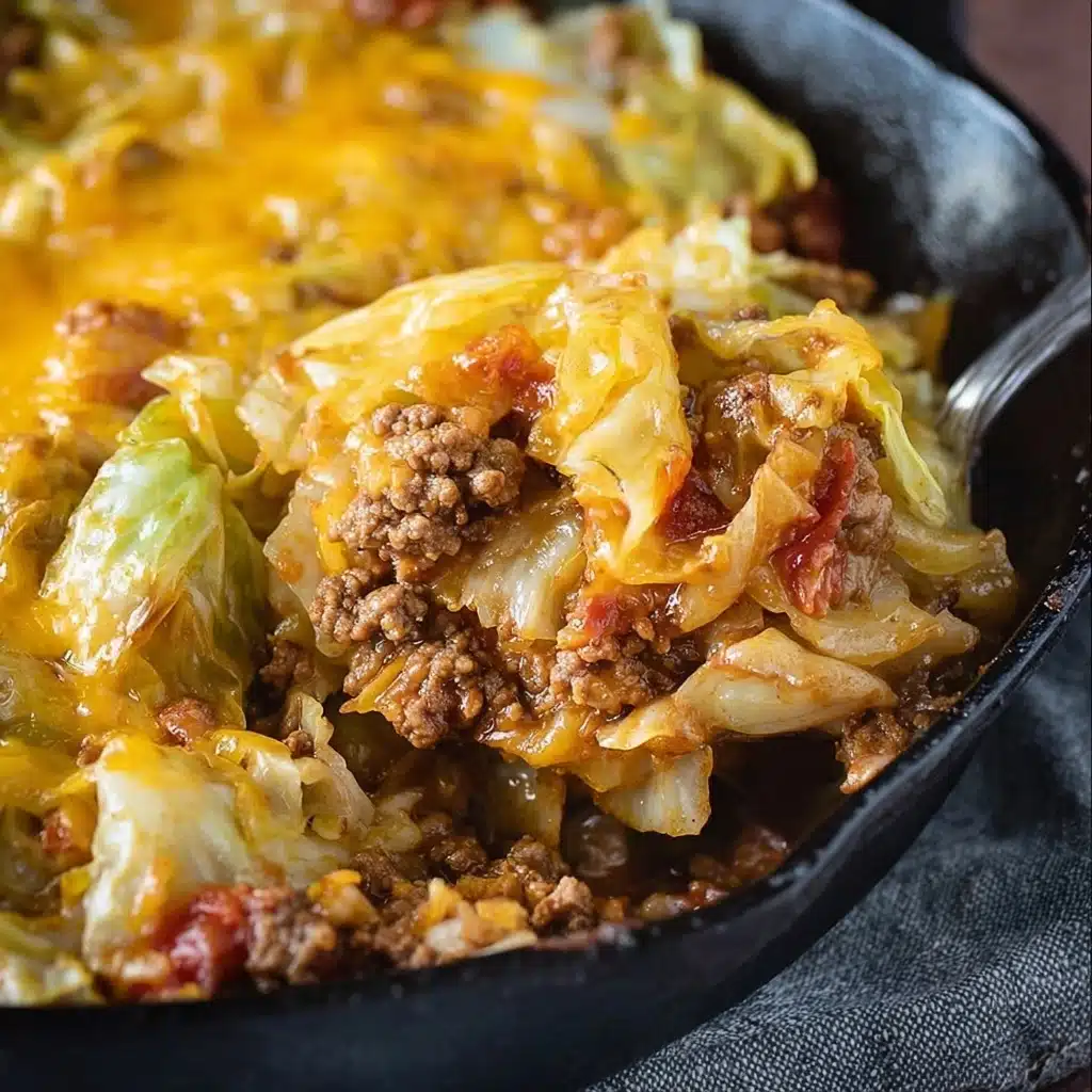Low Carb Cheesy Cabbage Casserole Recipe