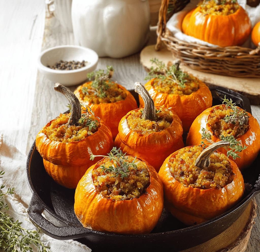 Stuffed Mini Pumpkins Recipe