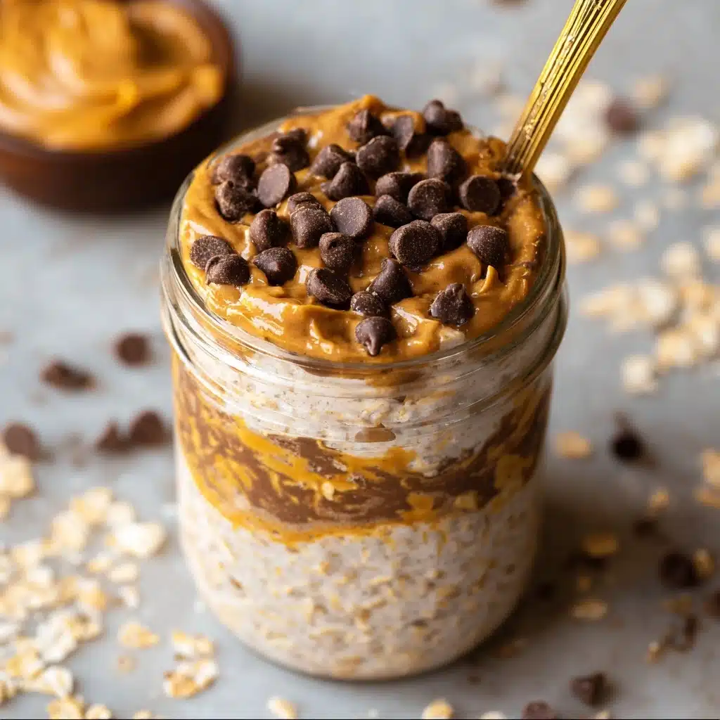 Chocolate Peanut Butter Overnight Oats Recipe - Recipe Image