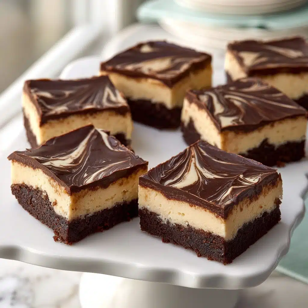 Fudgy Layered Irish Mocha Brownies Recipe - Recipe Image