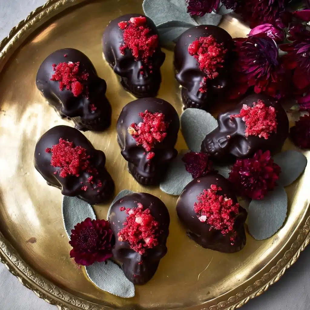 Chocolate-Strawberry Peanut Butter Skulls Recipe