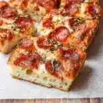 Thick & Crispy Focaccia Pizza Recipe