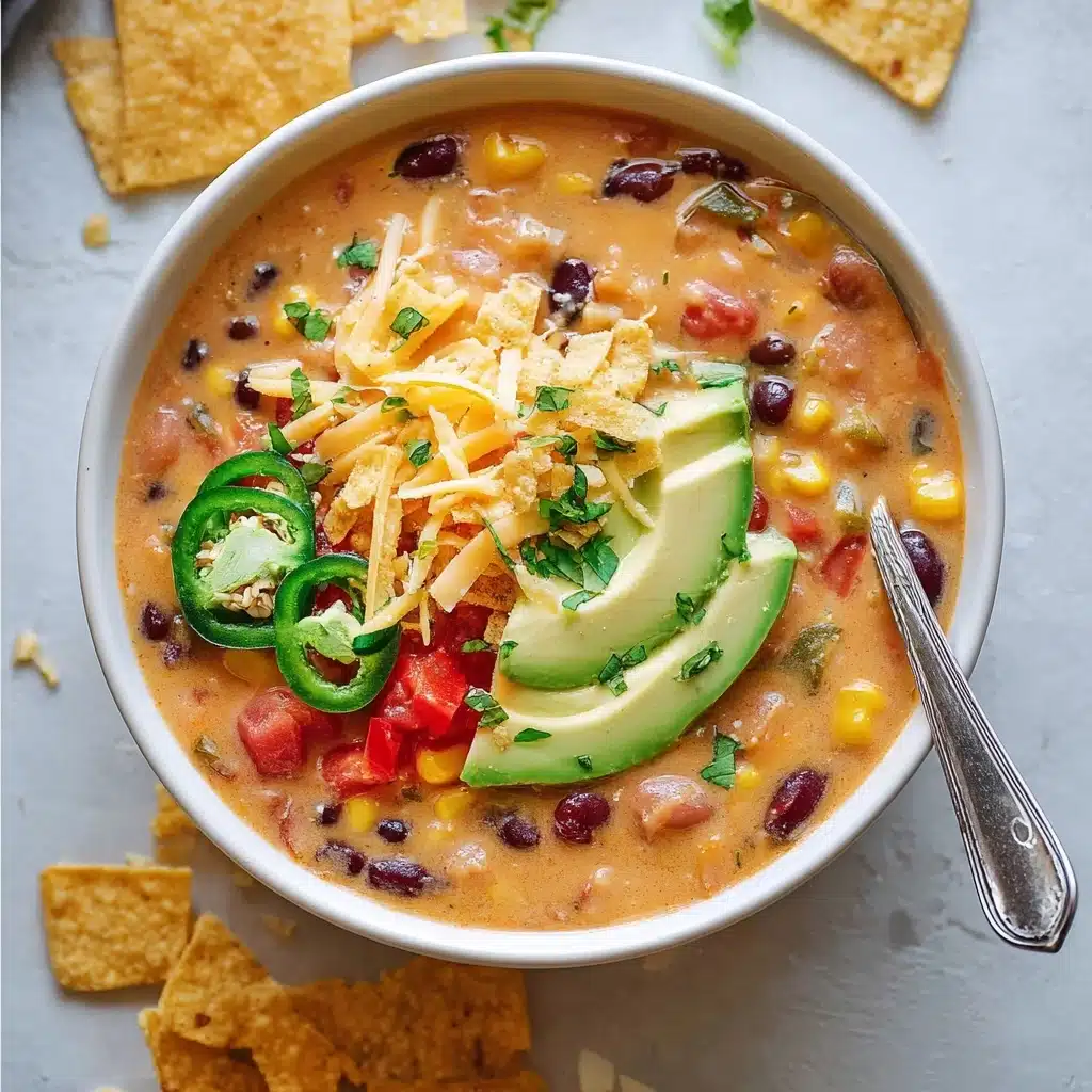 Crockpot Vegetarian Tortilla Soup Recipe - Recipe Image