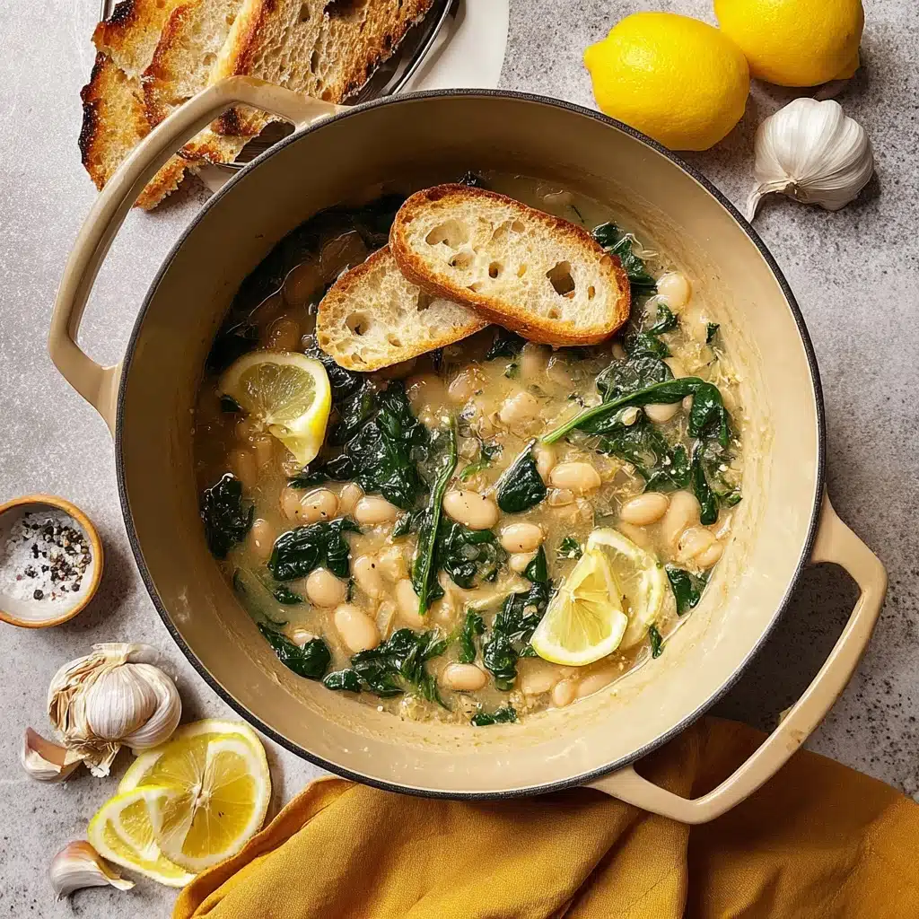 Creamy Lemon Garlic Butter Beans Recipe