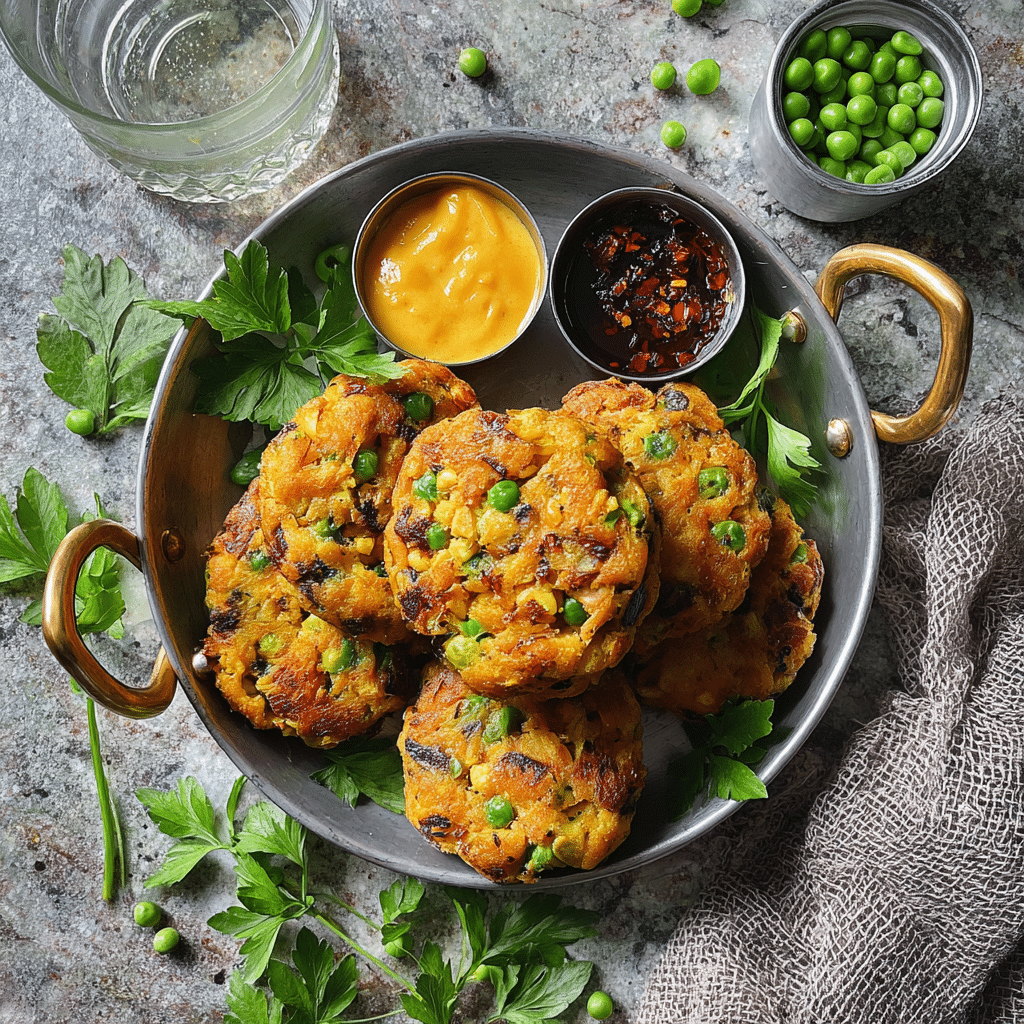 Easy Green Pea Patties Recipe - Recipe Image