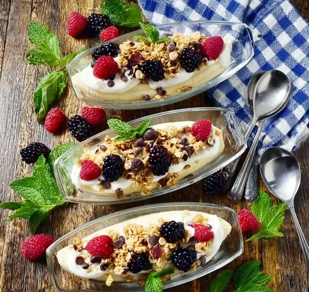 Breakfast Banana Split Recipe