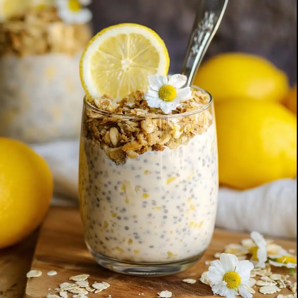 Lemon Cheesecake Overnight Oats Recipe