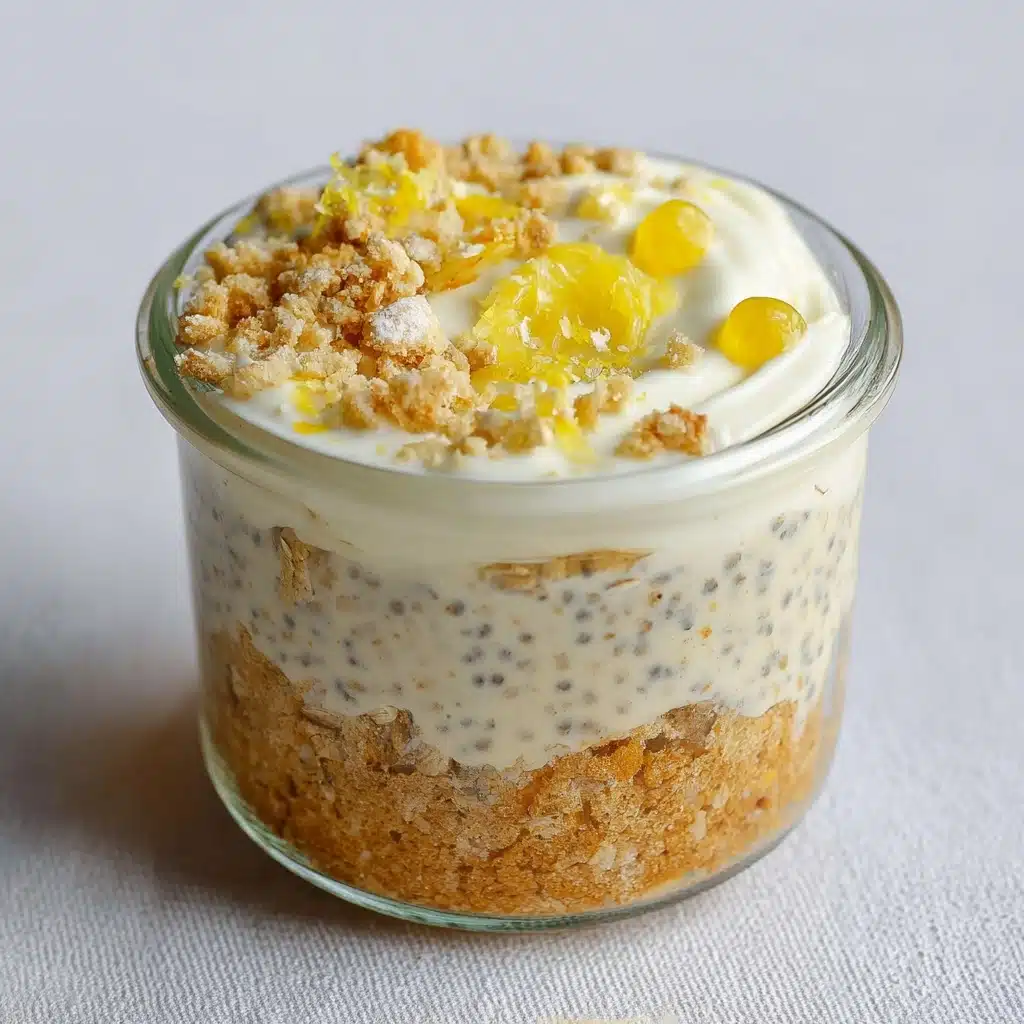 Lemon Cheesecake Overnight Oats Recipe - Recipe Image
