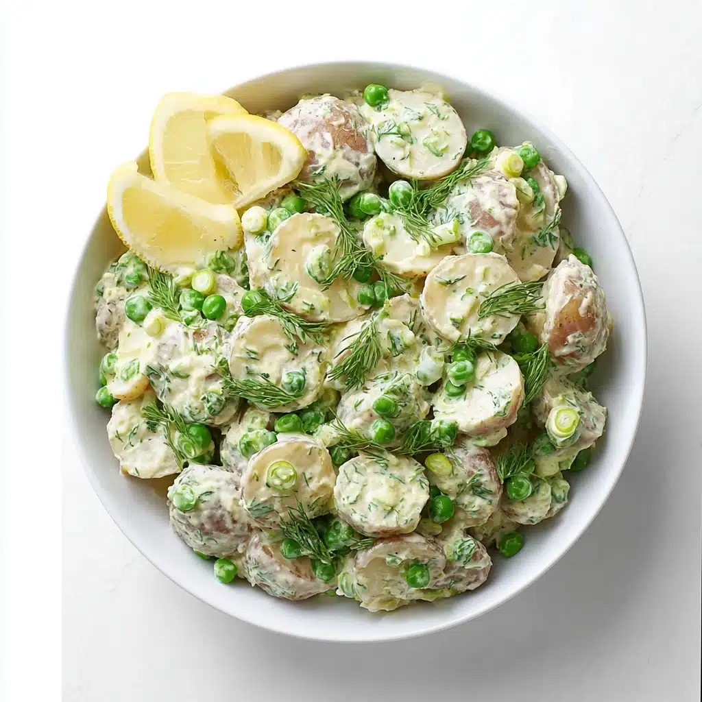 Creamy Potato Salad with Peas and Dill Recipe - Recipe Image