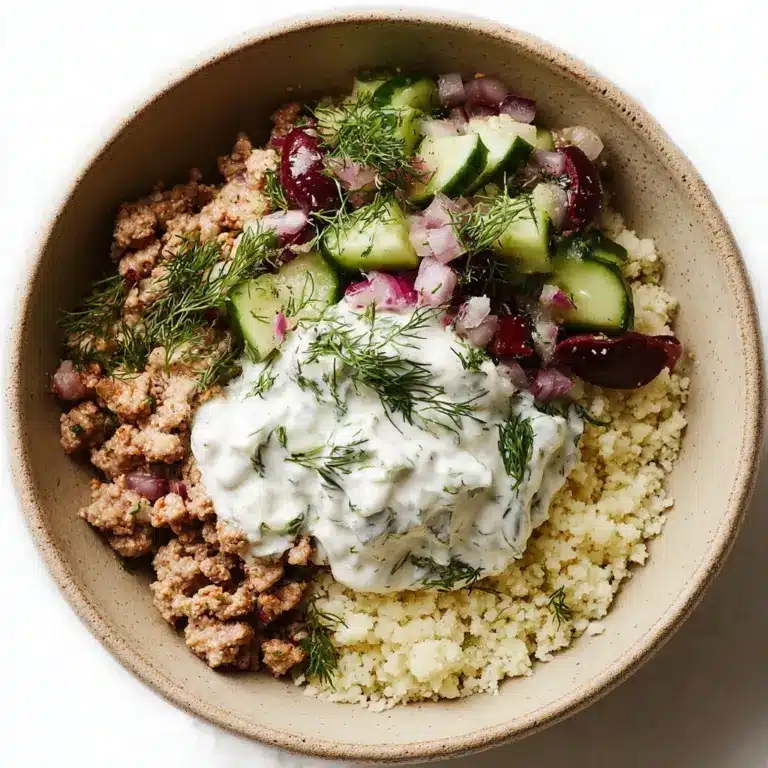 Healthy Greek Ground Chicken Bowls Recipe