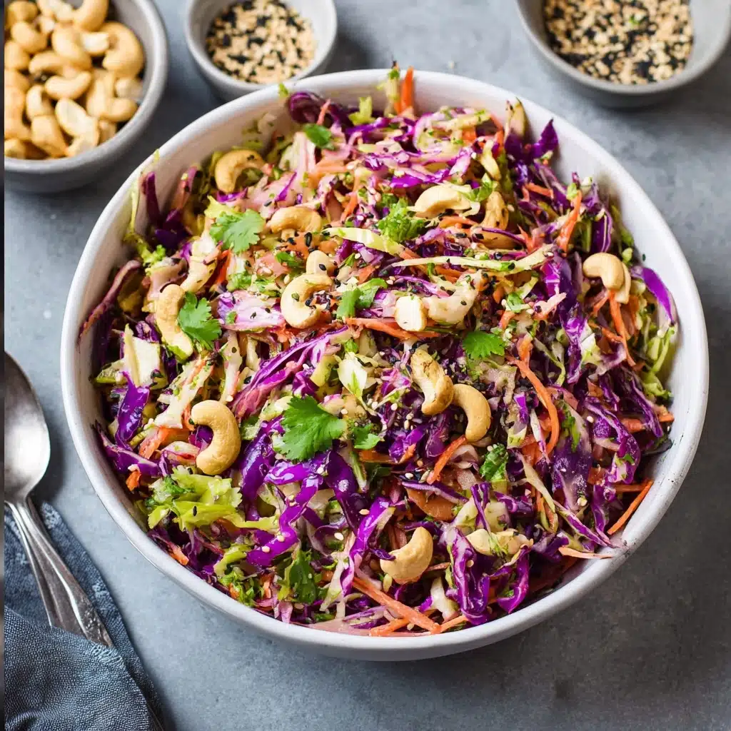 Asian Slaw with Sesame Ginger Dressing Recipe - Recipe Image