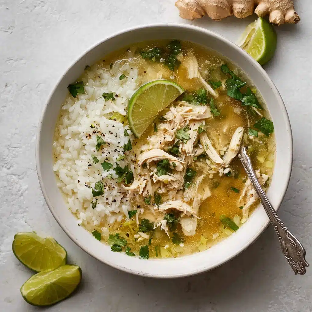 Ginger Lime Chicken and Rice Soup Recipe