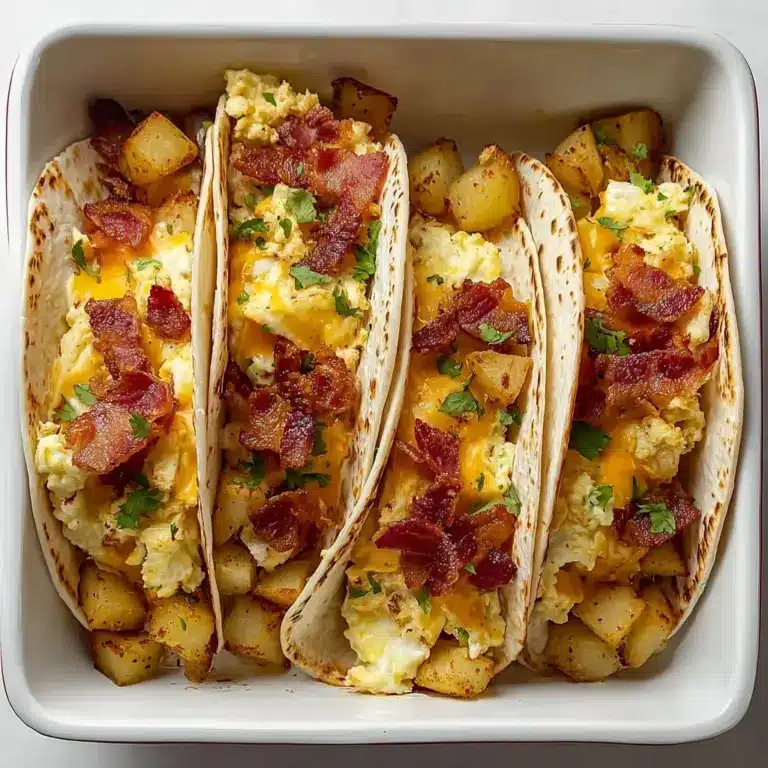Tasty Baked Breakfast Tacos Recipe