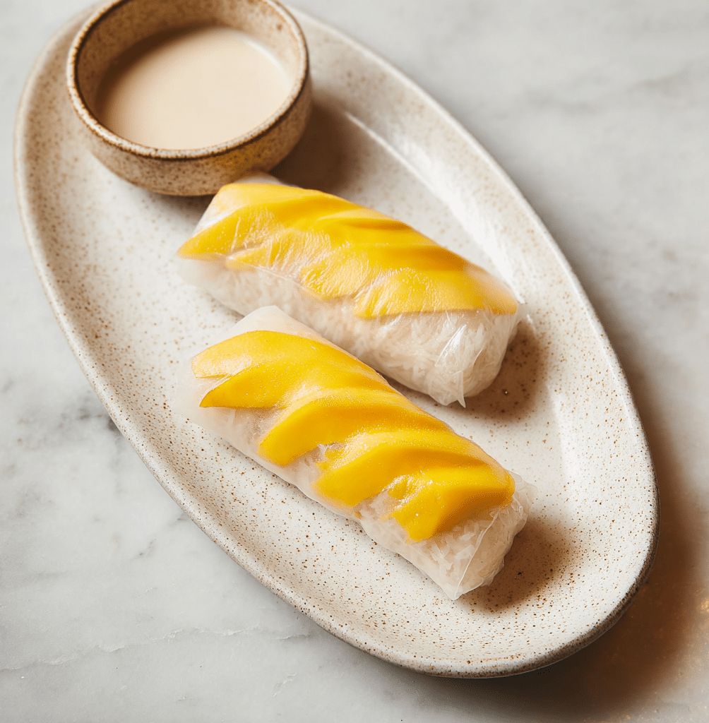 Mango Sticky Rice Rolls Recipe