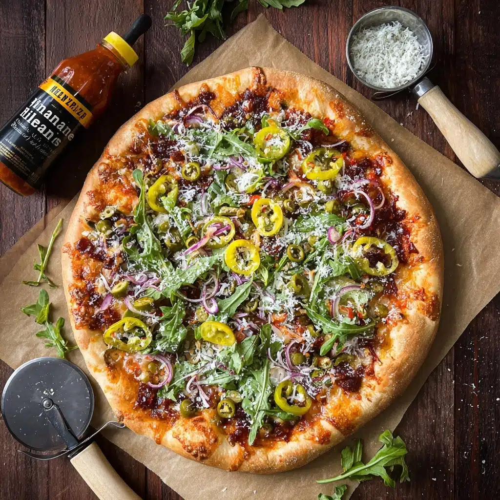 Arugula Salami Pizza Recipe - Recipe Image