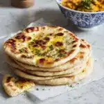 Cottage Cheese Garlic Naan (High Protein, No Yeast!) Recipe