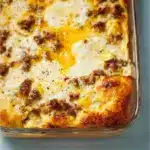 Biscuits and Gravy Casserole with Sausage and Eggs Recipe