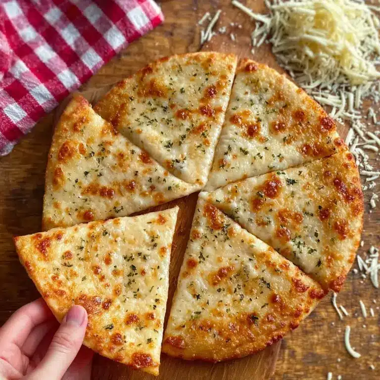 Air Fryer Cheesy Tortilla Garlic Bread Recipe