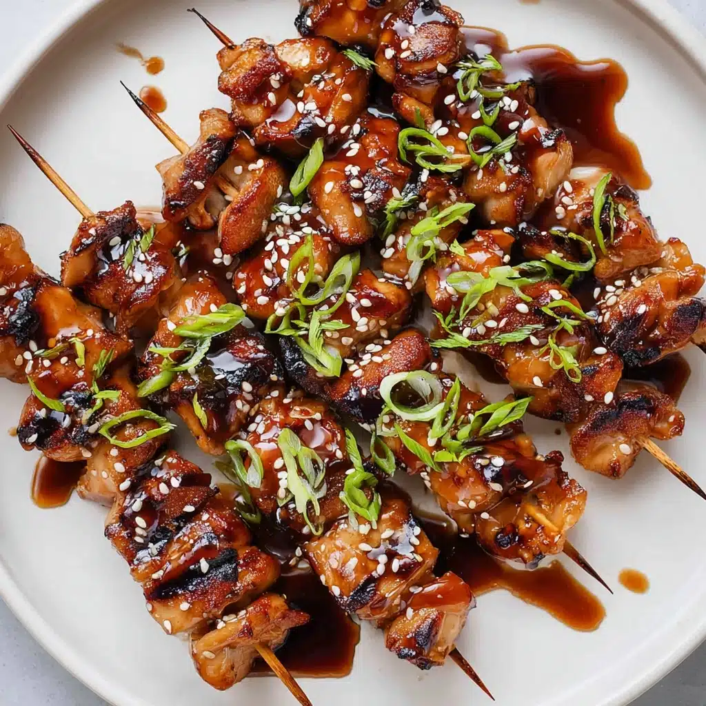 Grilled Teriyaki Chicken Skewers (Breast or Thigh) Recipe