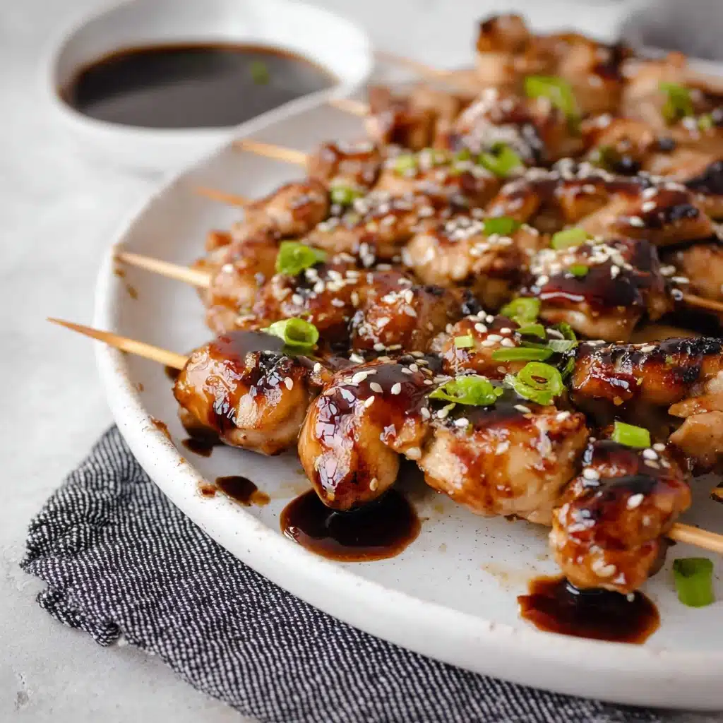 Grilled Teriyaki Chicken Skewers (Breast or Thigh) Recipe - Recipe Image