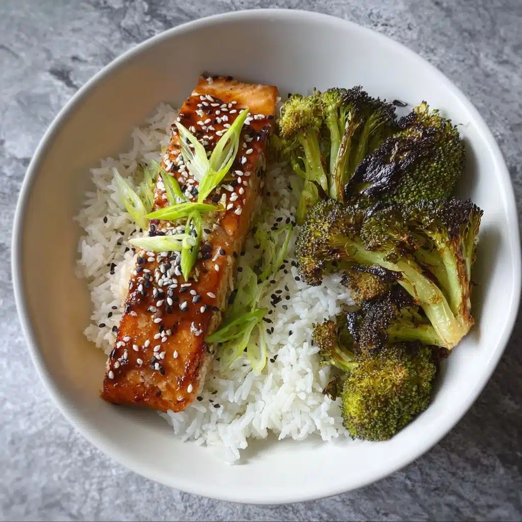 Hoisin Glazed Salmon with Roasted Broccoli Recipe