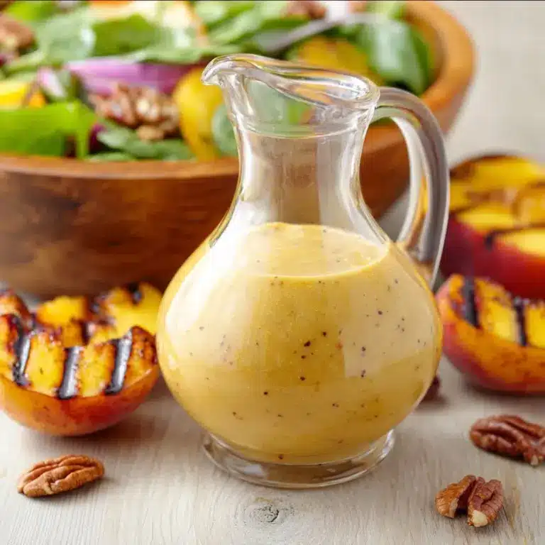 Peach Honey Dijon Balsamic Vinaigrette Recipe