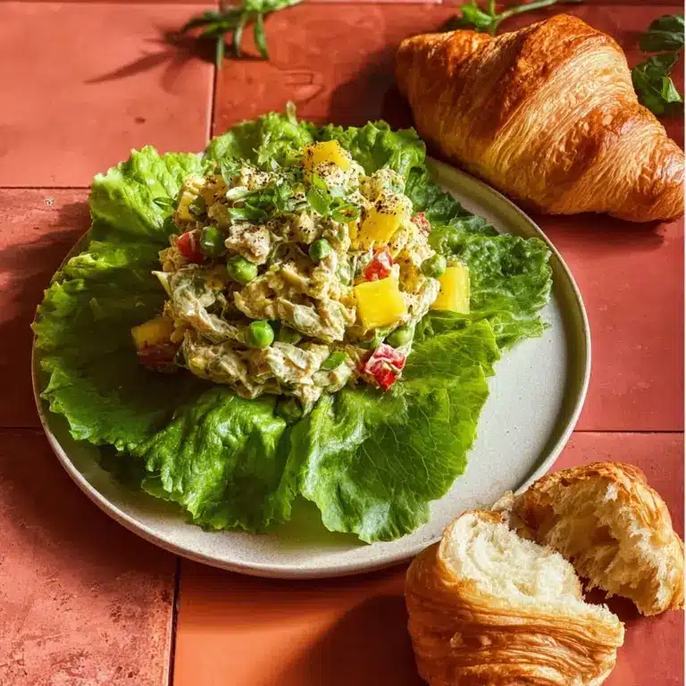 Peach Basil Chicken Salad Recipe
