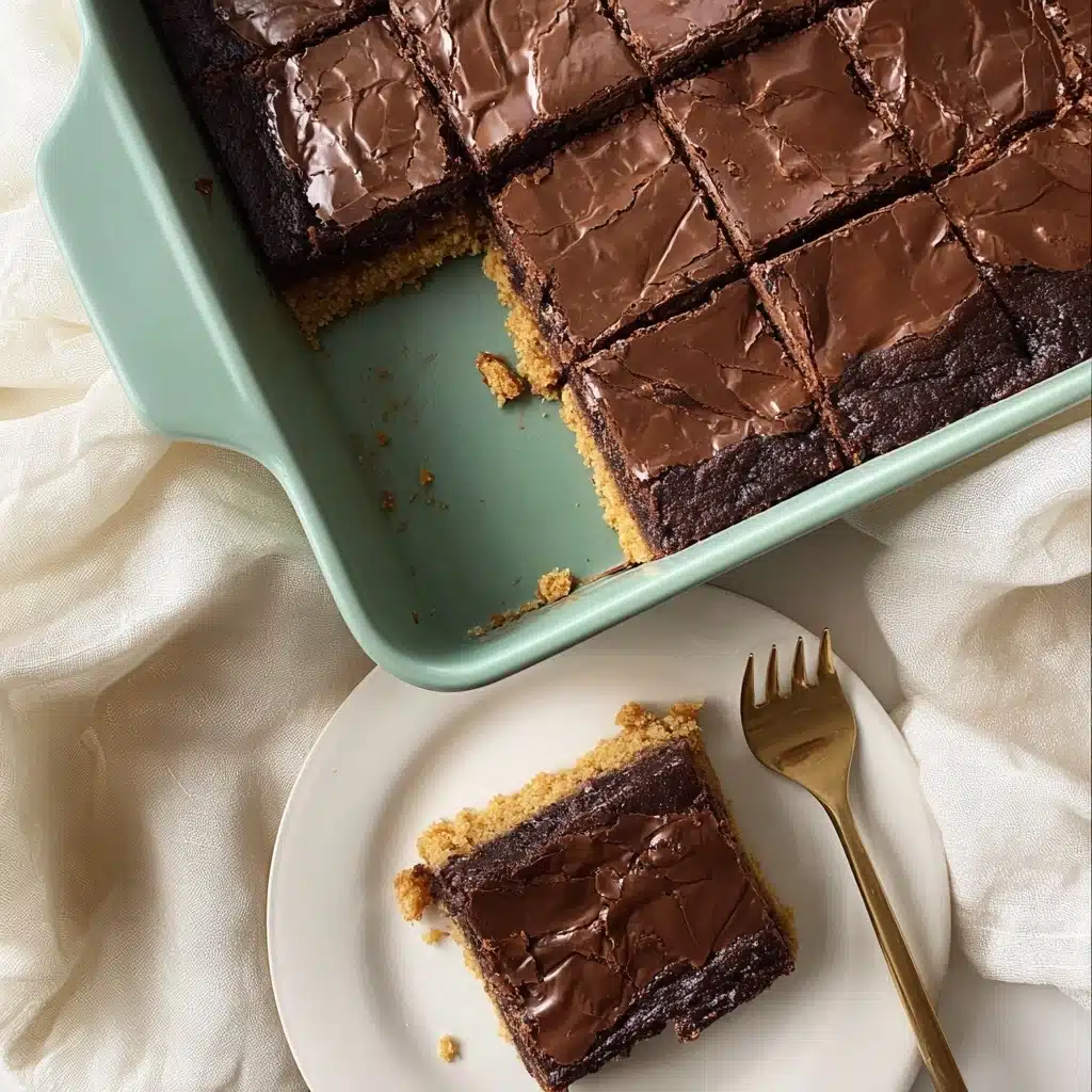Reese's Peanut Butter Cup Stuffed Brookie Bars Recipe - Recipe Image