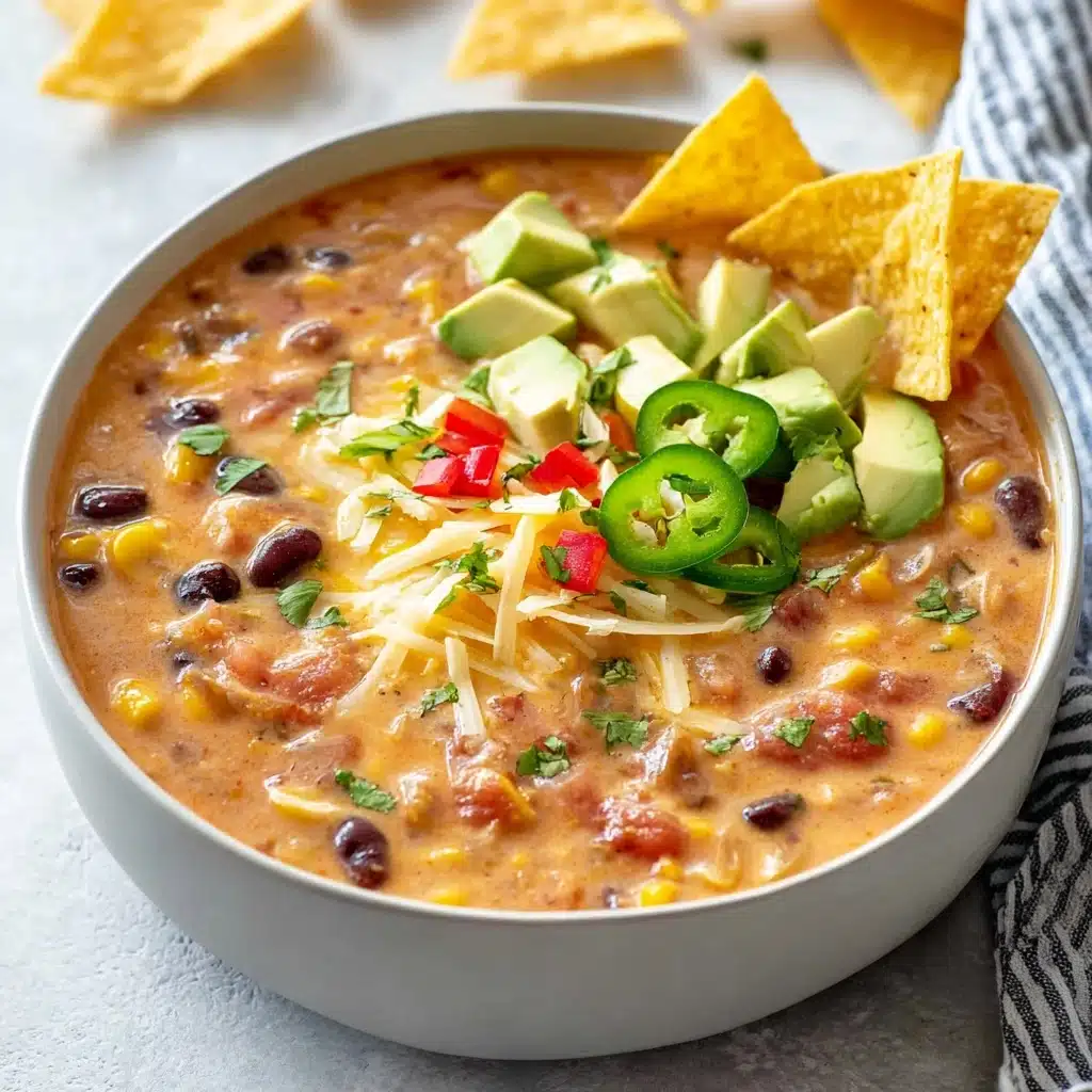 Crockpot Vegetarian Tortilla Soup Recipe
