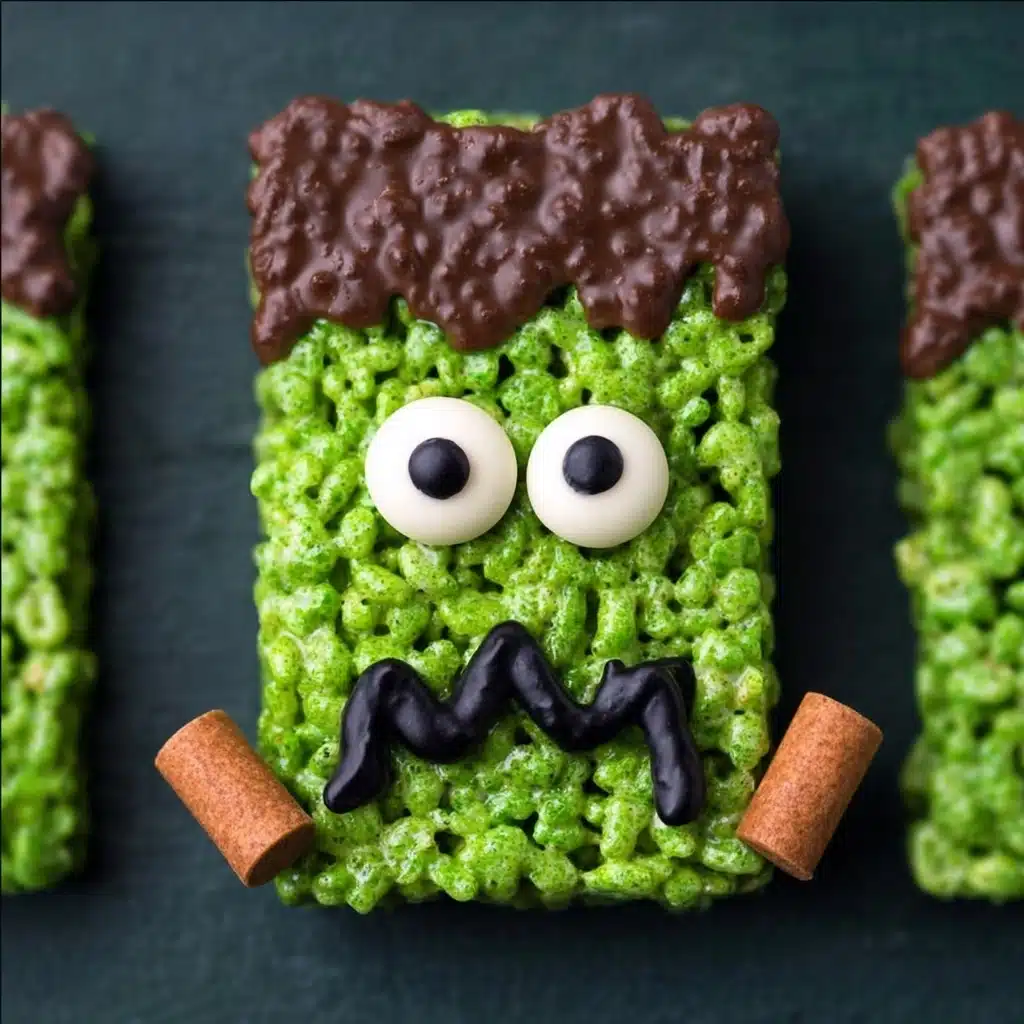 Frankenstein Rice Krispies Treats Recipe - Recipe Image