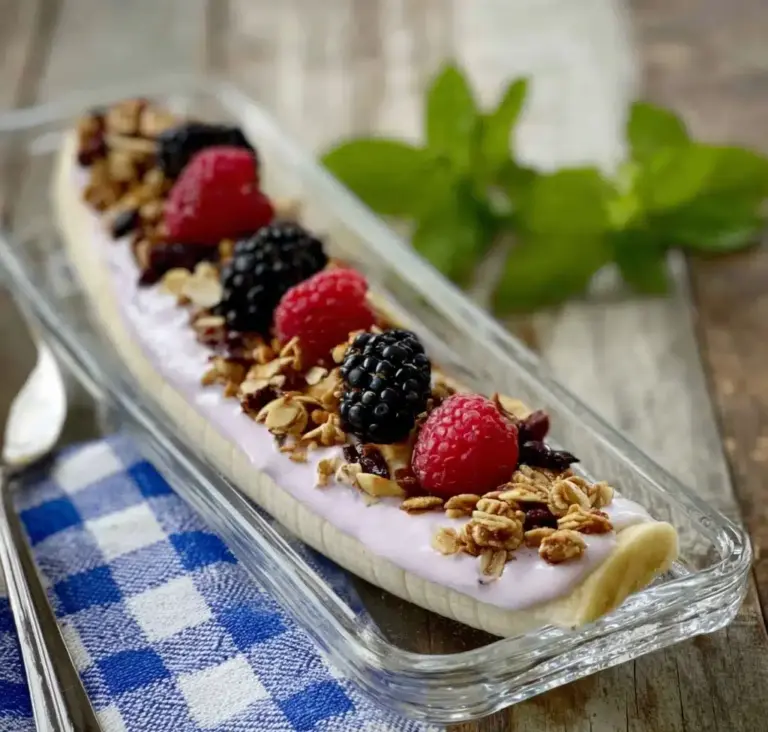 Breakfast Banana Split Recipe