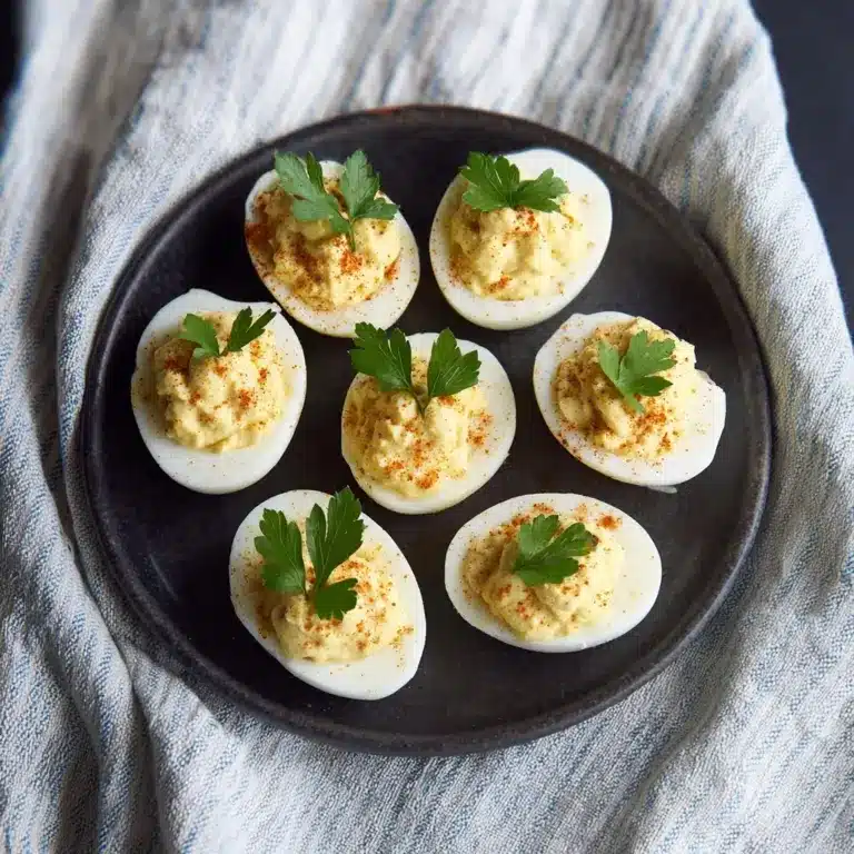Chile Garlic Deviled Eggs Recipe