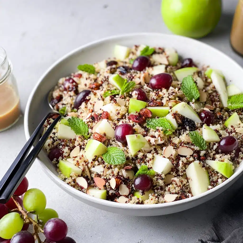 APPLE QUINOA SALAD + TAHINI MAPLE DRESSING Recipe
