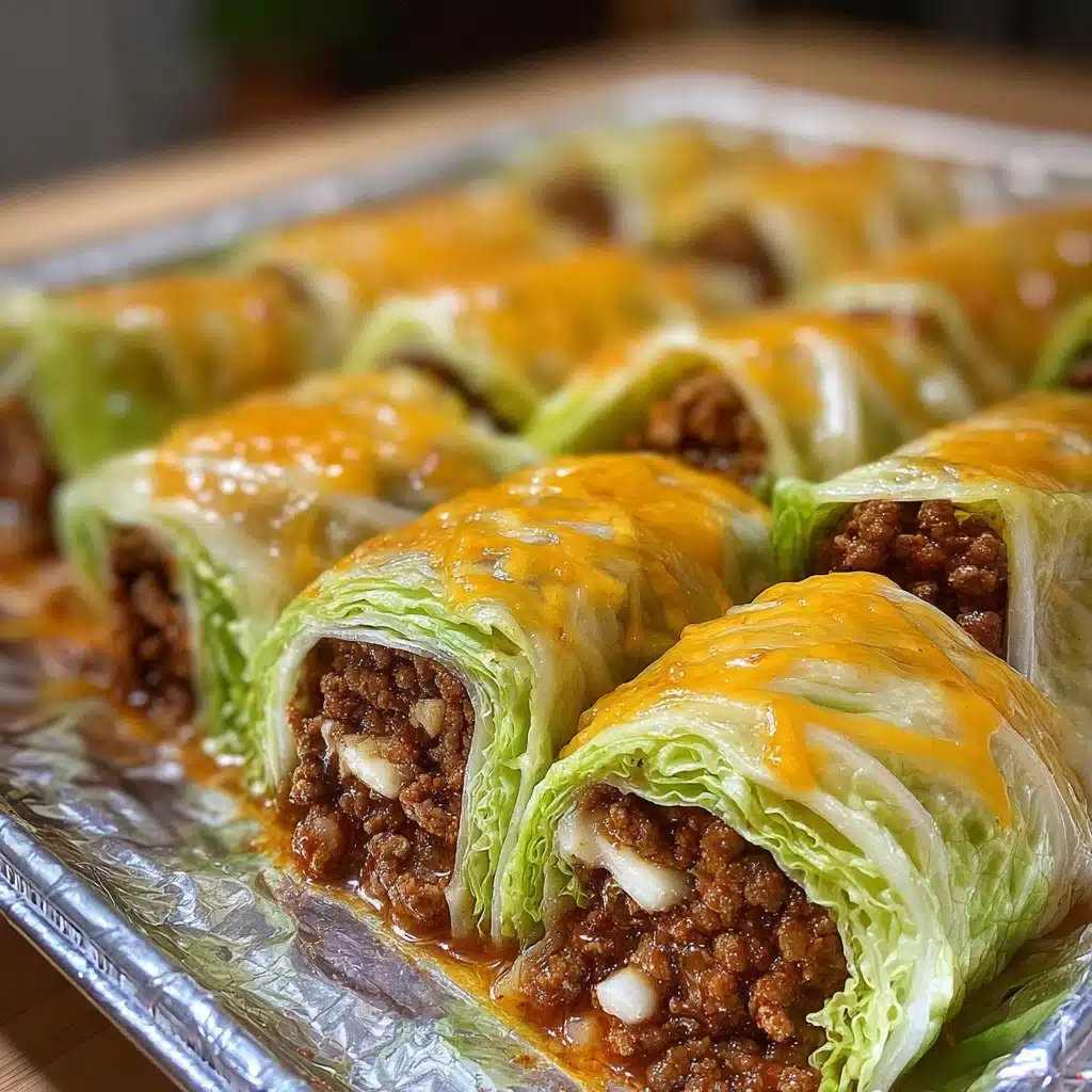 Low Carb Baked Big Mac Rice Paper Rolls Recipe - Recipe Image
