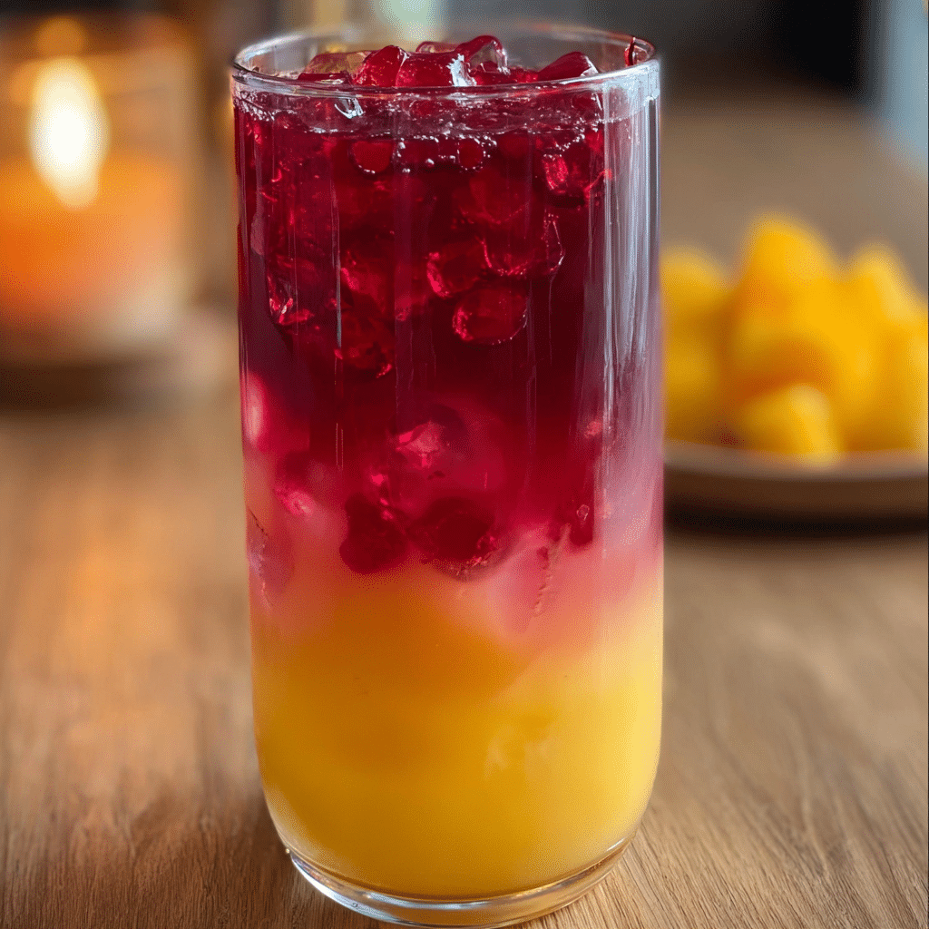 Mango Hibiscus Iced Tea Recipe - Recipe Image