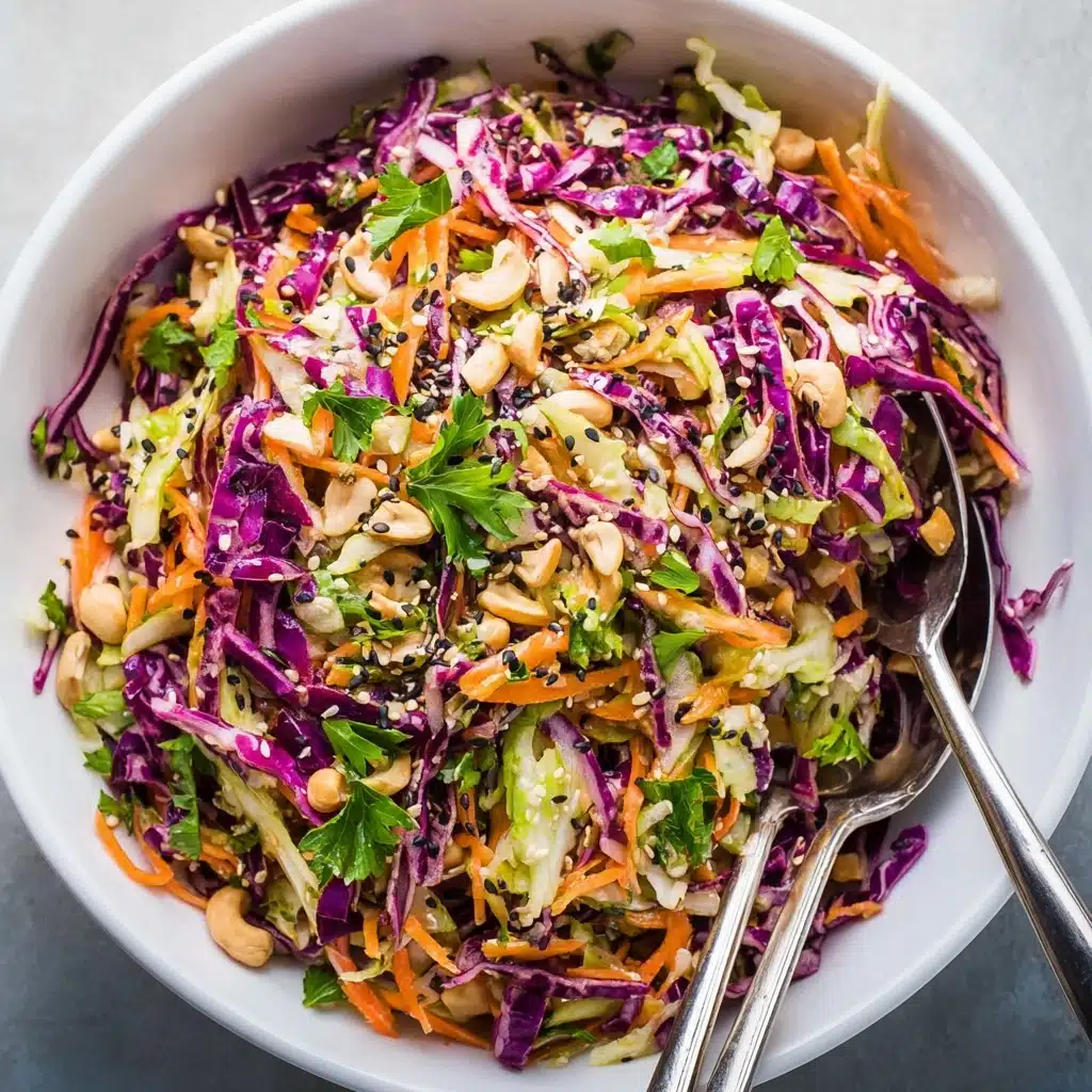 Asian Slaw with Sesame Ginger Dressing Recipe - Recipe Image