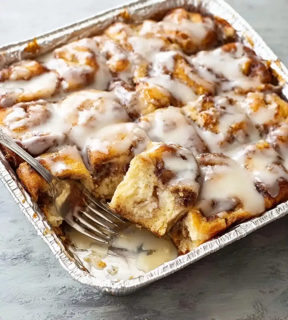 Pumpkin Cinnamon Roll Casserole Recipe