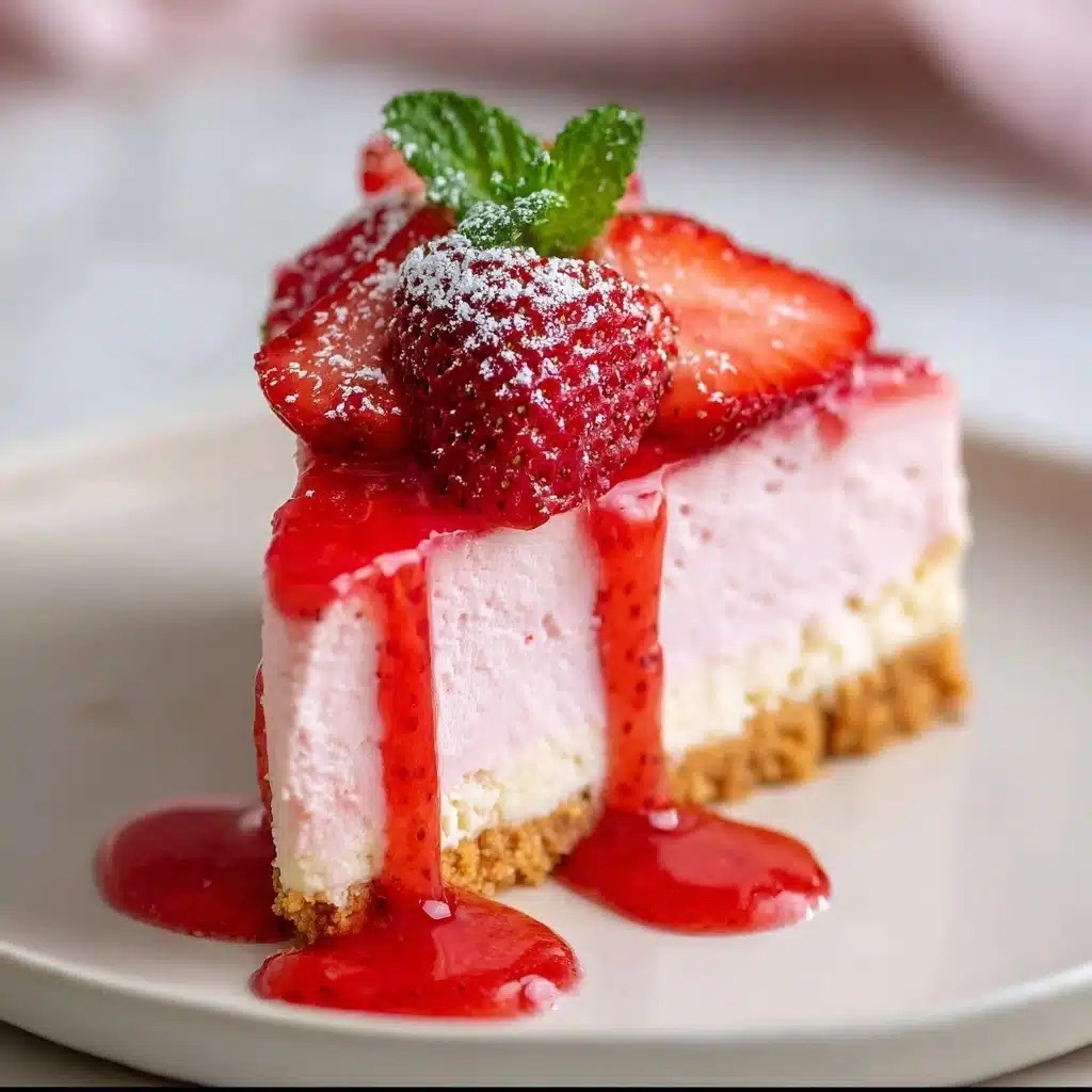 Velvet Strawberry Cheesecake – Creamy Dreamy Delight Recipe