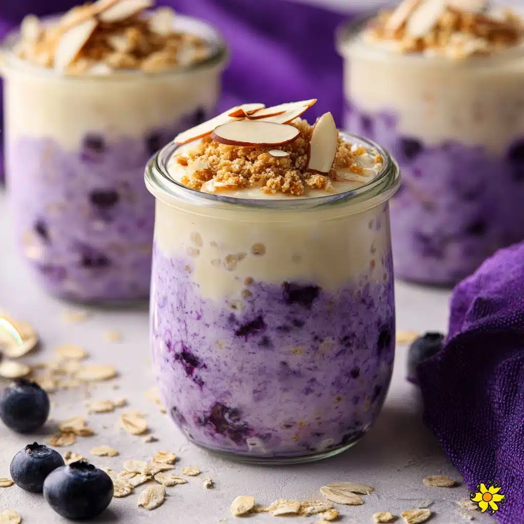 Creamy Ube Overnight Oats Recipe