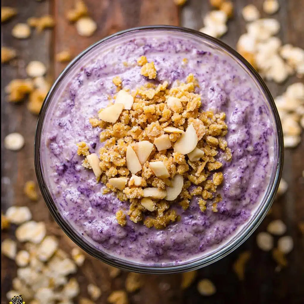 Creamy Ube Overnight Oats Recipe - Recipe Image